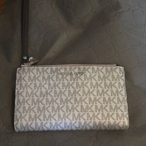 Michael Kors Silver Wristlet